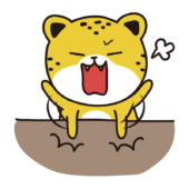 怒って机をバンバンするチーター