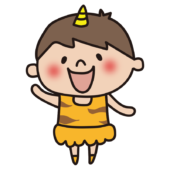 鬼の格好をしている子供（男の子2）