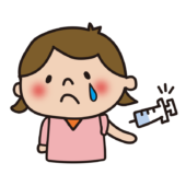 予防接種の注射をする子供（女の子1）