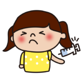 予防接種の注射をする子供（女の子2）