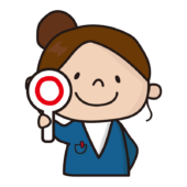 マルを出すお局さん