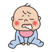 ミルクを吐いた赤ちゃん