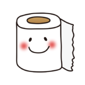 笑顔のトイレットペーパー