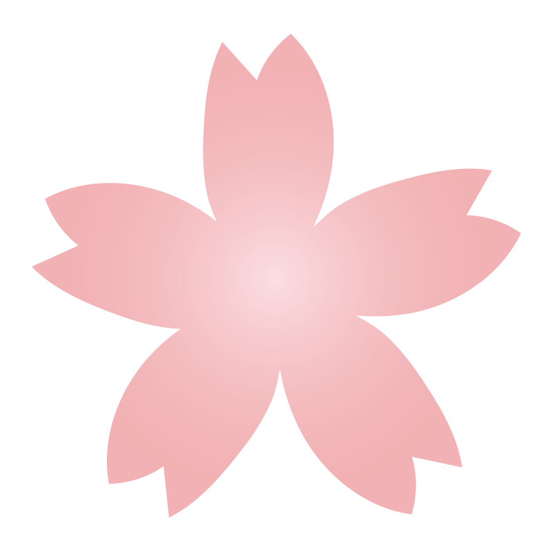 グラデーションの桜の花1