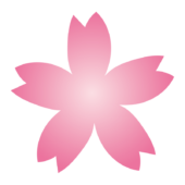 グラデーションの桜の花2