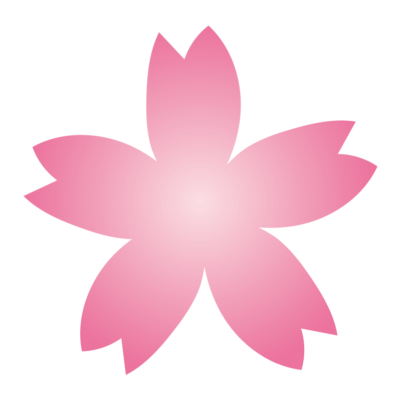 グラデーションの桜の花2
