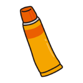 橙色のチューブの塗り薬