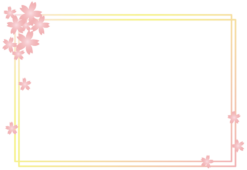 桜の花の枠2