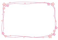 桜の花の枠1