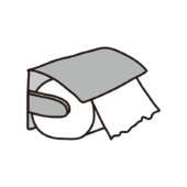 使いかけのトイレットペーパー