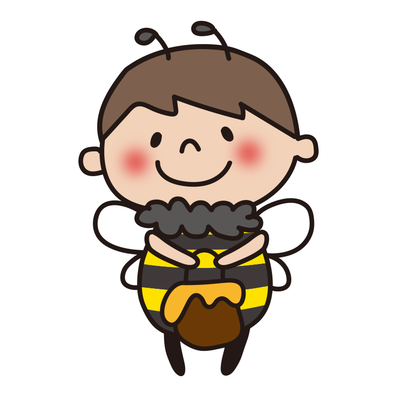 ミツバチの格好をした子供（男の子）1