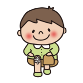 足の怪我を治療してもらった子供（男の子）