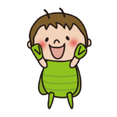 カマキリの格好をした子供（男の子）1