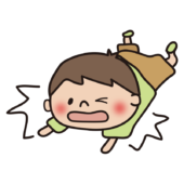 転ぶ子供（男の子）