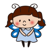 チョウチョの格好をした子供（女の子）1