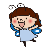 チョウチョの格好をした子供（女の子）2