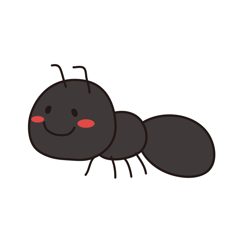 ほっぺの赤い蟻