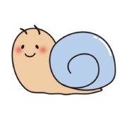 ほっぺの赤い青いかたつむり