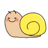 ほっぺの赤い黄色いかたつむり