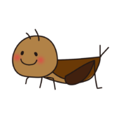 ほっぺの赤いコオロギ