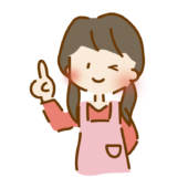 ウインクしながら指をさすゆるくて可愛い女性保育士