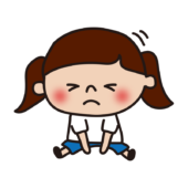 開脚ストレッチをする子供（女の子）