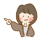 自慢げに指さすゆるくて可愛い女の子