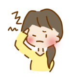 片頭痛に悩むゆるくて可愛い女の子