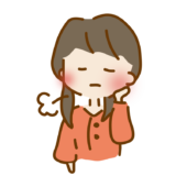 ため息をつくゆるくて可愛い女の子