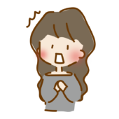 ビクッとして驚くゆるくて可愛い女の子