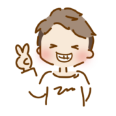 笑顔でピースするゆるくて可愛い男の子