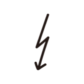 ギザギザした矢印1