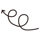 くるくるした矢印