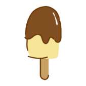 ゆるくて可愛いチョコレートの棒アイス