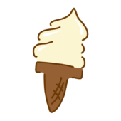 ゆるくて可愛いソフトクリーム