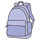 青色のリュックサック