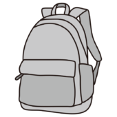グレーのリュックサック