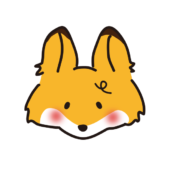 困っているキツネの顔