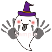 手形アート用おばけ1