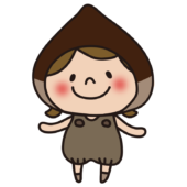 栗のかぶり物をしている子供（女の子1）