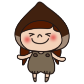 栗のかぶり物をしている子供（女の子2）