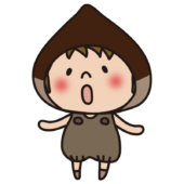 栗のかぶり物をしている子供（男の子1）