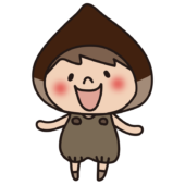 栗のかぶり物をしている子供（男の子2）