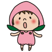 桃のかぶり物をしている子供（男の子1）