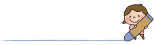 クレヨンで線を描く女の子のタイトル枠1