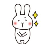 キリっとしてキラキラしている白いうさぎ
