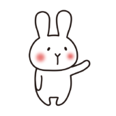 右を案内する白いうさぎ