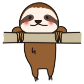 木にぶら下がっているなまけもの1