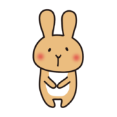 茶色のうさぎ