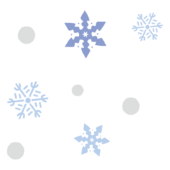 たくさんの雪の結晶